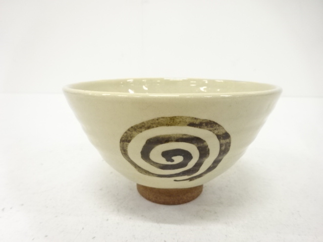 作家物　渦巻　茶碗